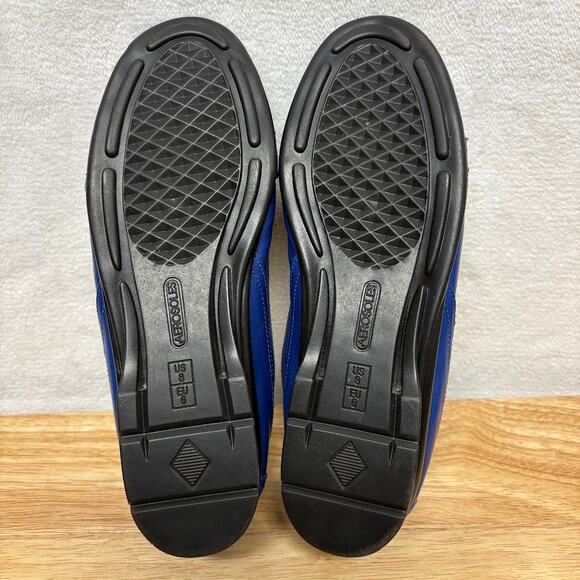 Aerosoles Royal Blue Leather Rasberry Button Ballet Flats Womens Size 8M - Picture 11 of 11